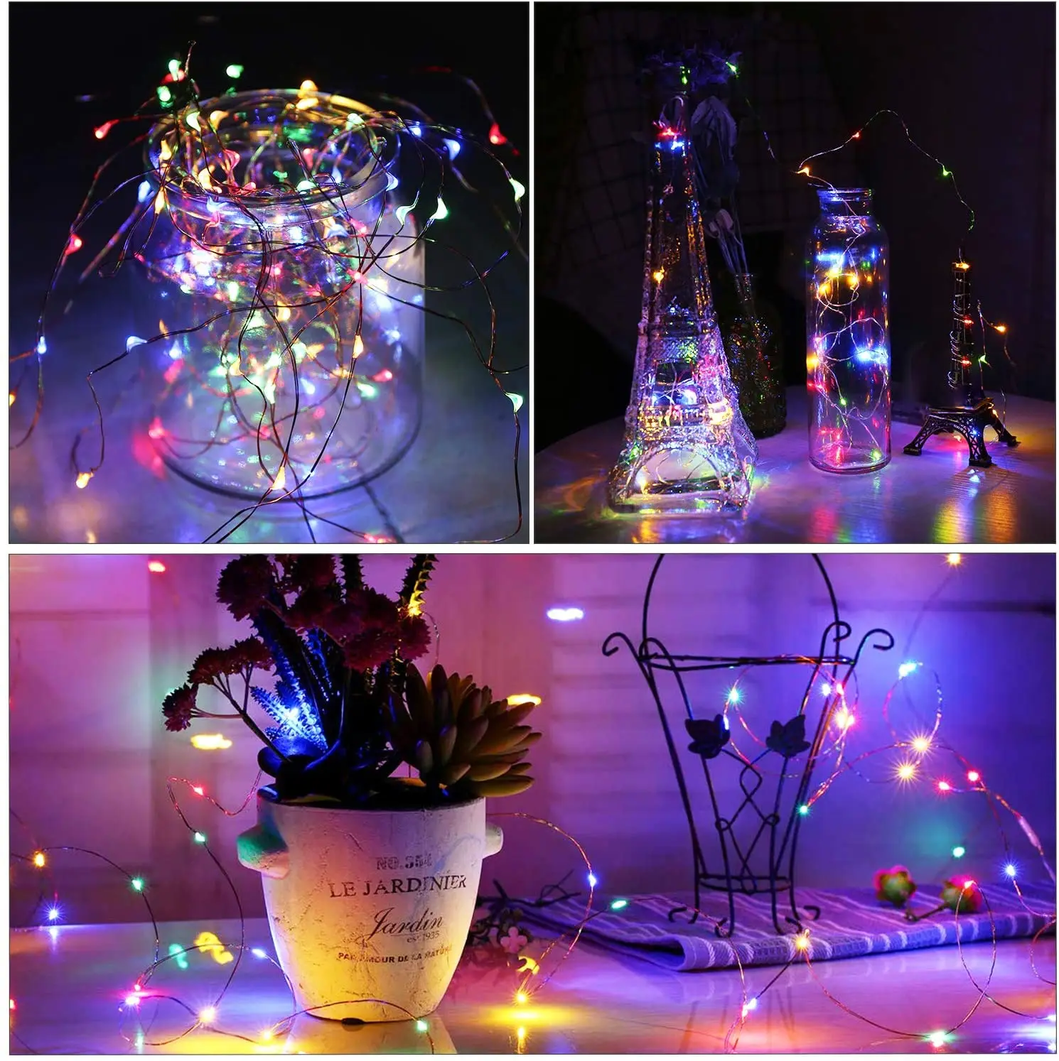 12v conduziu a corda 10m 20m 30m do fio da tira das luzes de fadas luz de natal do feriado branco morno rgb guirlanda luces para a decoração do casamento