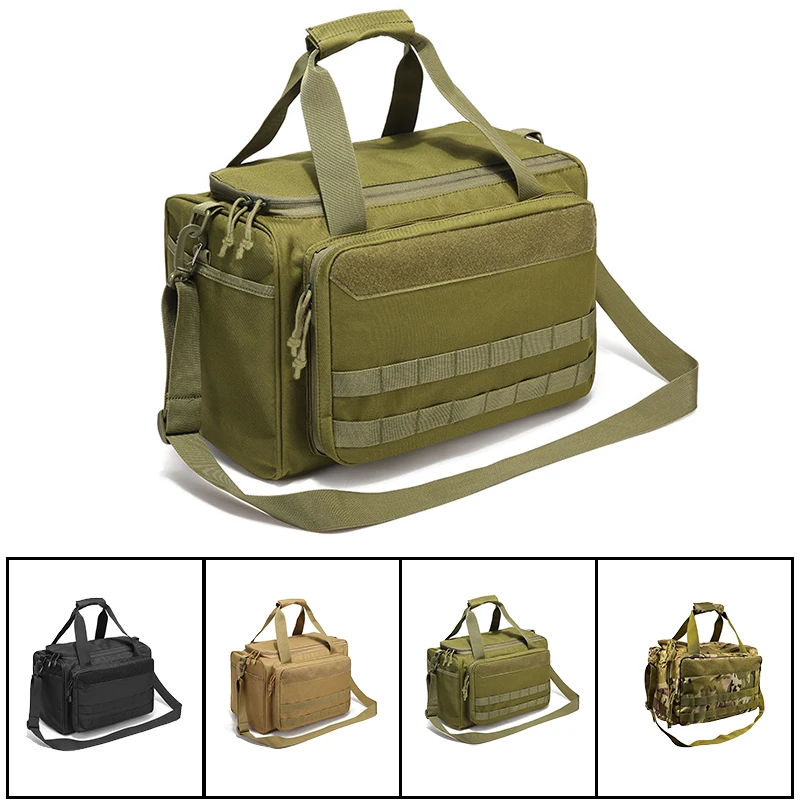 Outdoor Sports Storage Shoulder Bag Oxford 900D Waterproof Tactical Bag Molle Pistol Gun Bag Multifunctional Accessory Bag