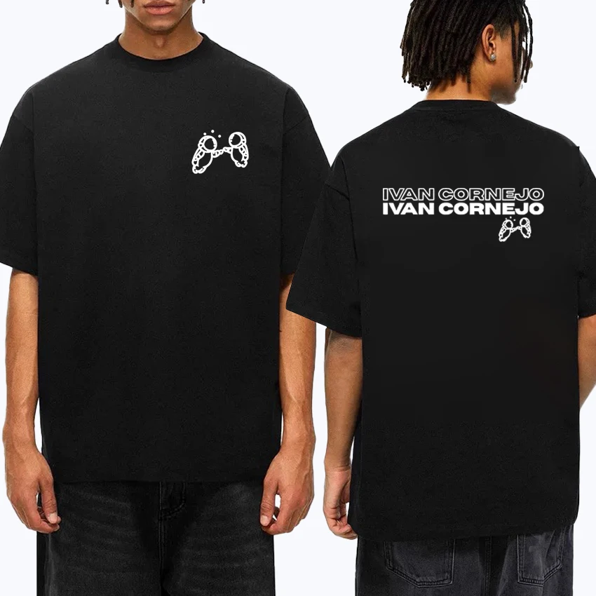 

2025 Tour Singer Ivan Cornejo Mirada Double Sided Print Graphic Oversized t-shirt Cotton Men Women short sleeve Unisex t-shirts