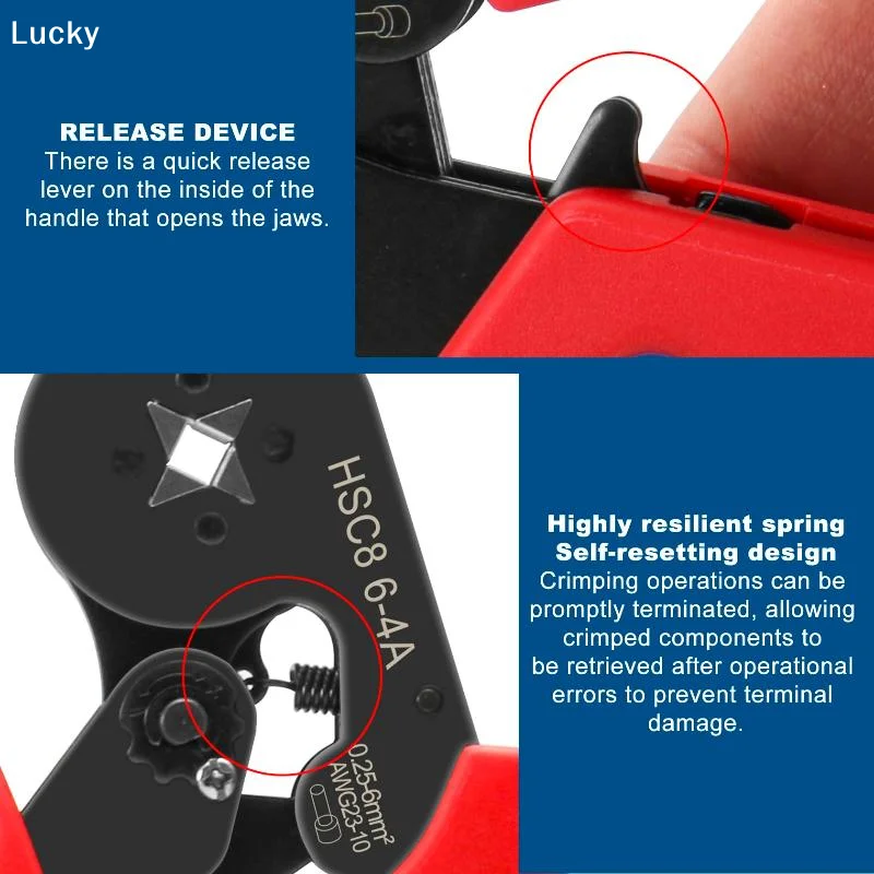 Crimping Tool Wire Stripper Crimp Connector Wire Crimper Ferrule Crimping Pliers Terminal MultitoolLivable Decoration