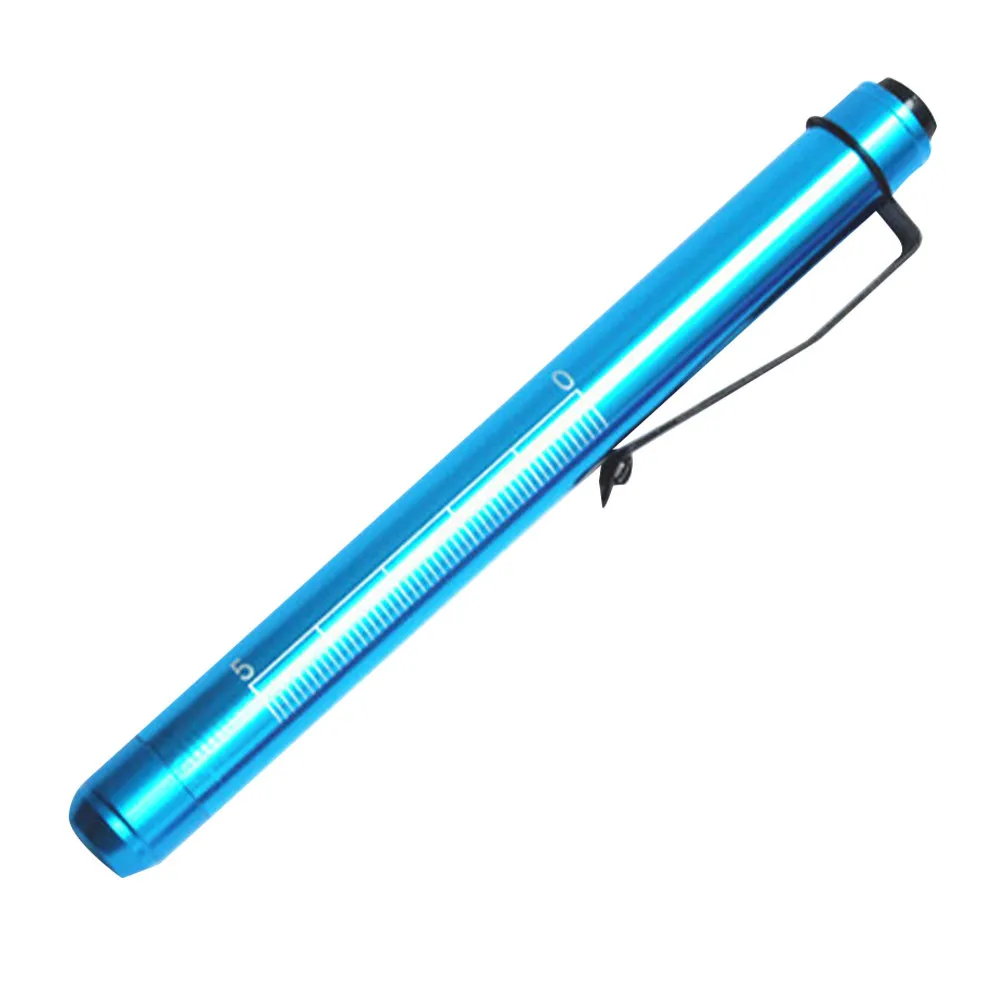 2Pcs Pen Light Compact Professional for Doctor Oral Inspection Pupil Exam LED Light with Ruler Scale Portable