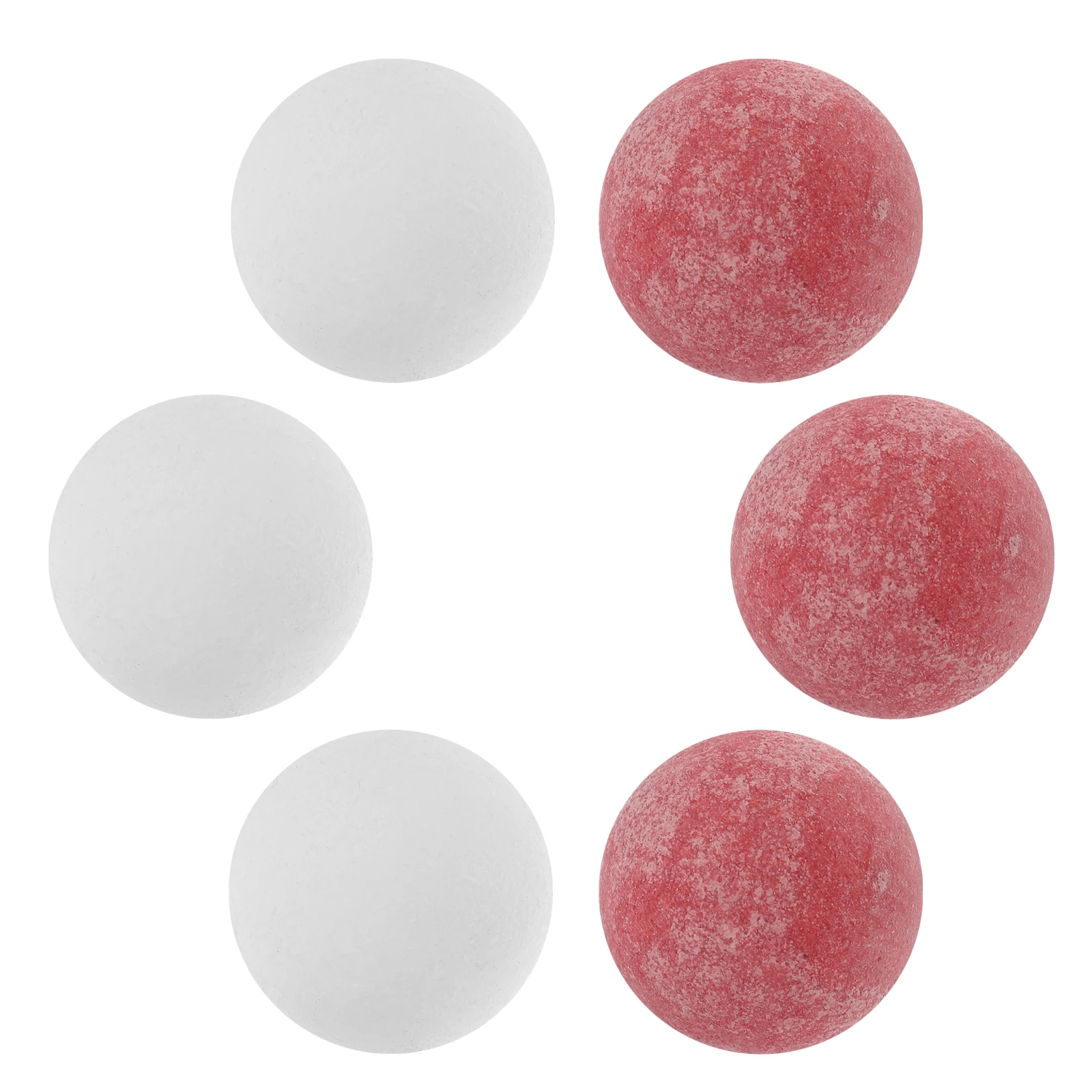 6pcs 36mm Tabletop Football Balls Replacement Matte Foosballs for Game Soccer Toy Mini Table Footballs Official Game Ball Table