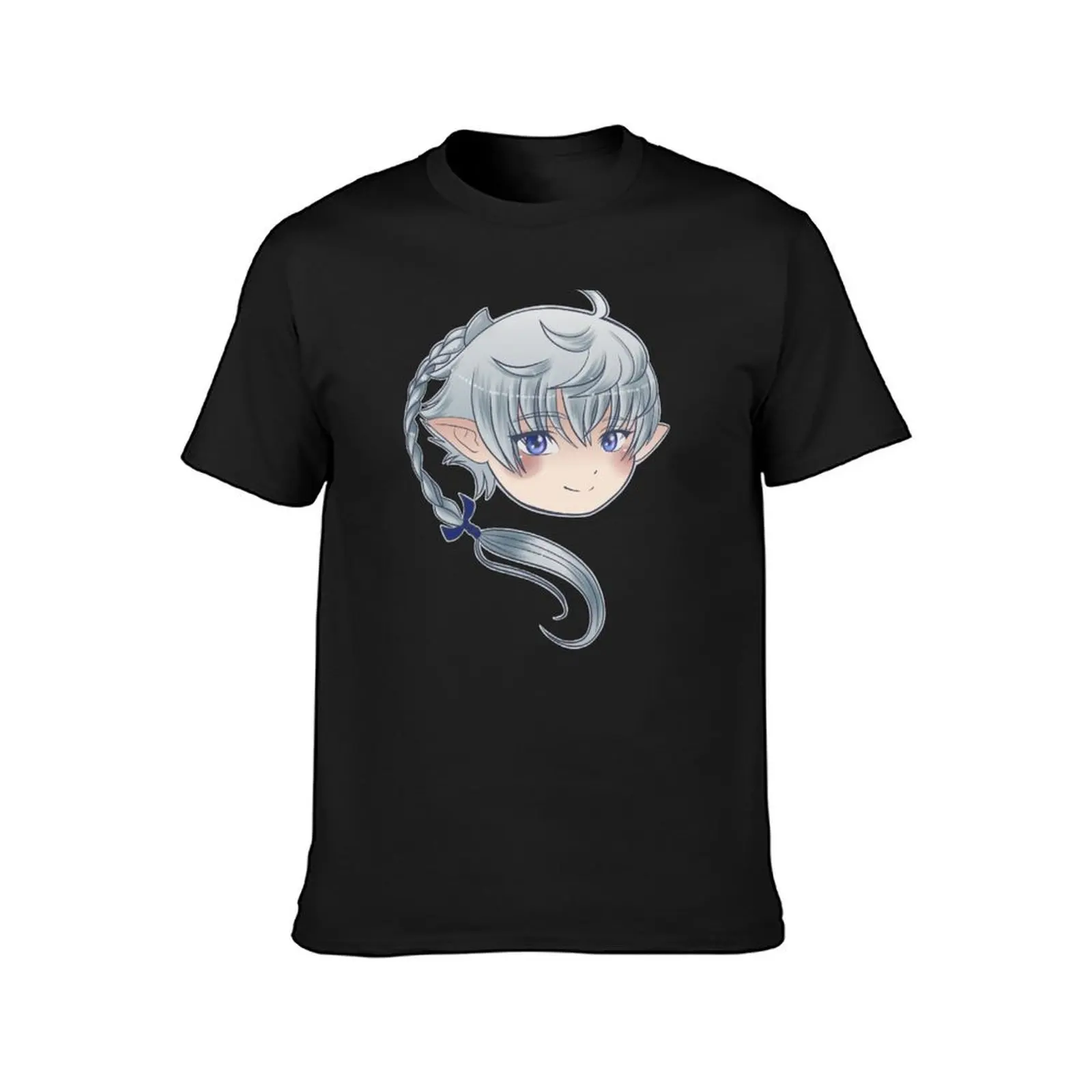 Chibi Alphinaud sans Circle T-Shirt sports fans summer tops hippie clothes shirts graphic tees mens graphic t-shirts hip hop