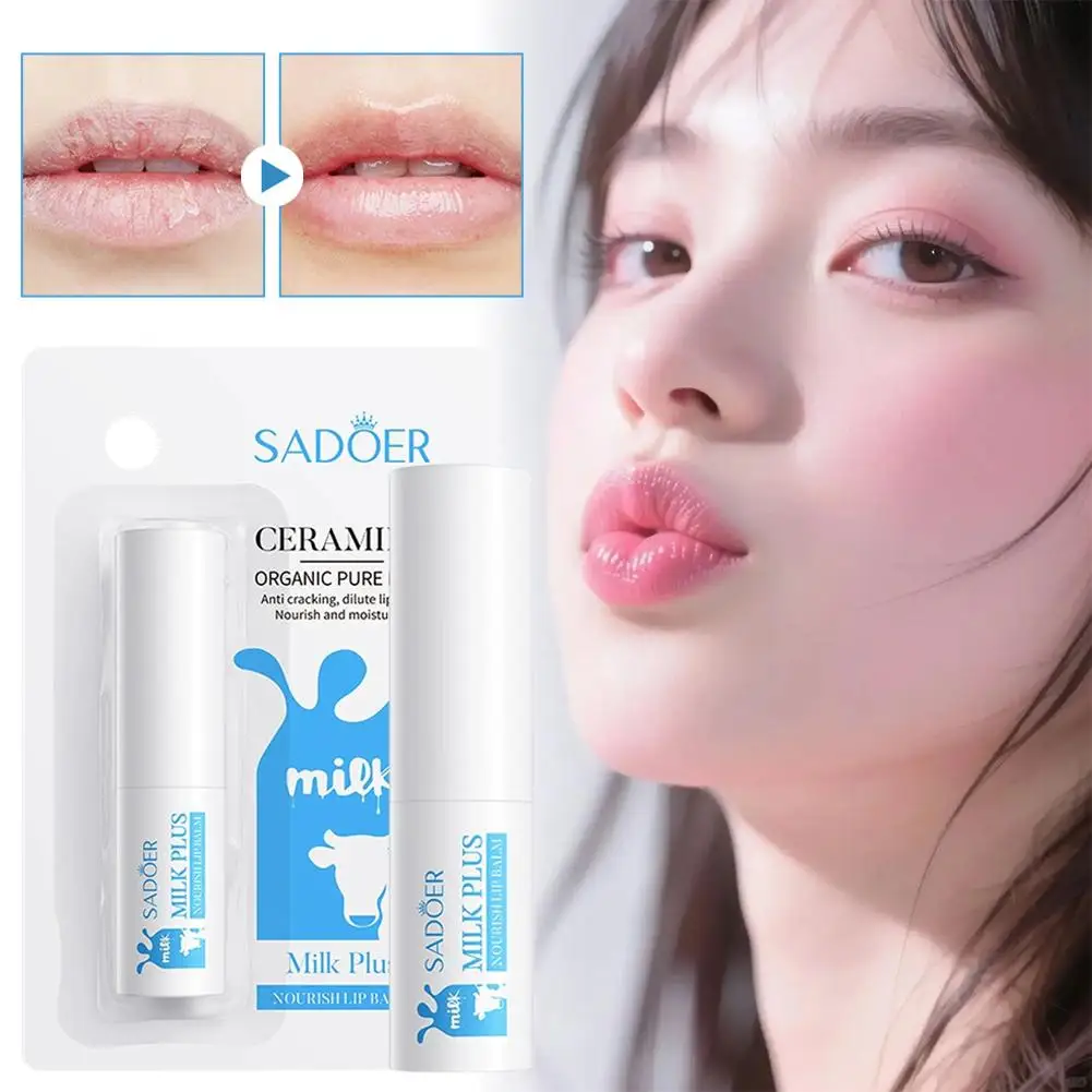 Milk Plus Nourish Lippenbalsam 1/2 Stück Langanhaltende Pflege und Feuchtigkeit für Männer und Frauen Tägliche Lippenpflege Lippenbalsam