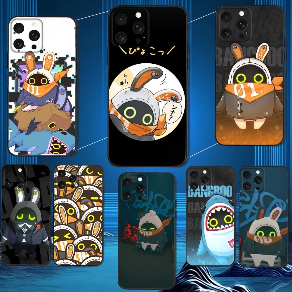 

Zenless Zone Zero ZZZ Bangboo Phone Case For iPhone 16,15,14,13,12,11 Plus,Pro Max,XS,X,XR,SE,Mini,8,7,Soft Silicone Black Cover