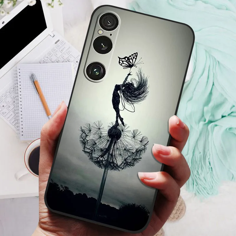 For Sony Xperia 1 VI Case Animals Soft Silicone TPU Back Cover Phone Cases For Sony Xperia1 VI Protective Bumper Shockproof Capa