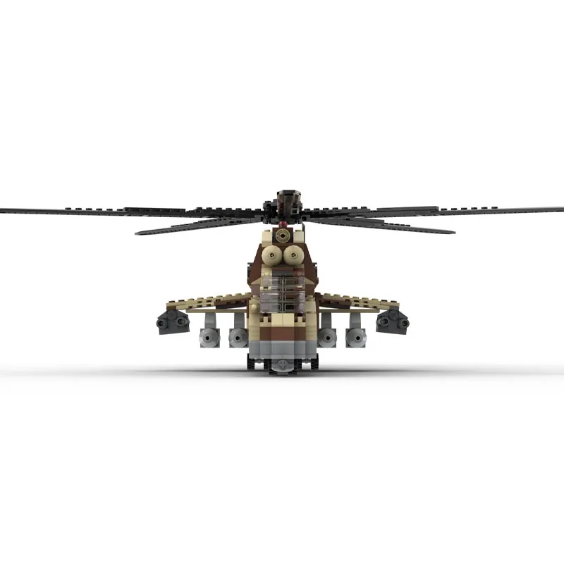 MOC-25288 Bausteinmodell mit urbanem Lufttransporthubschrauber, 833-teilig, kreatives Geburtstagsgeschenkspielzeug für Jungen und Kinder
