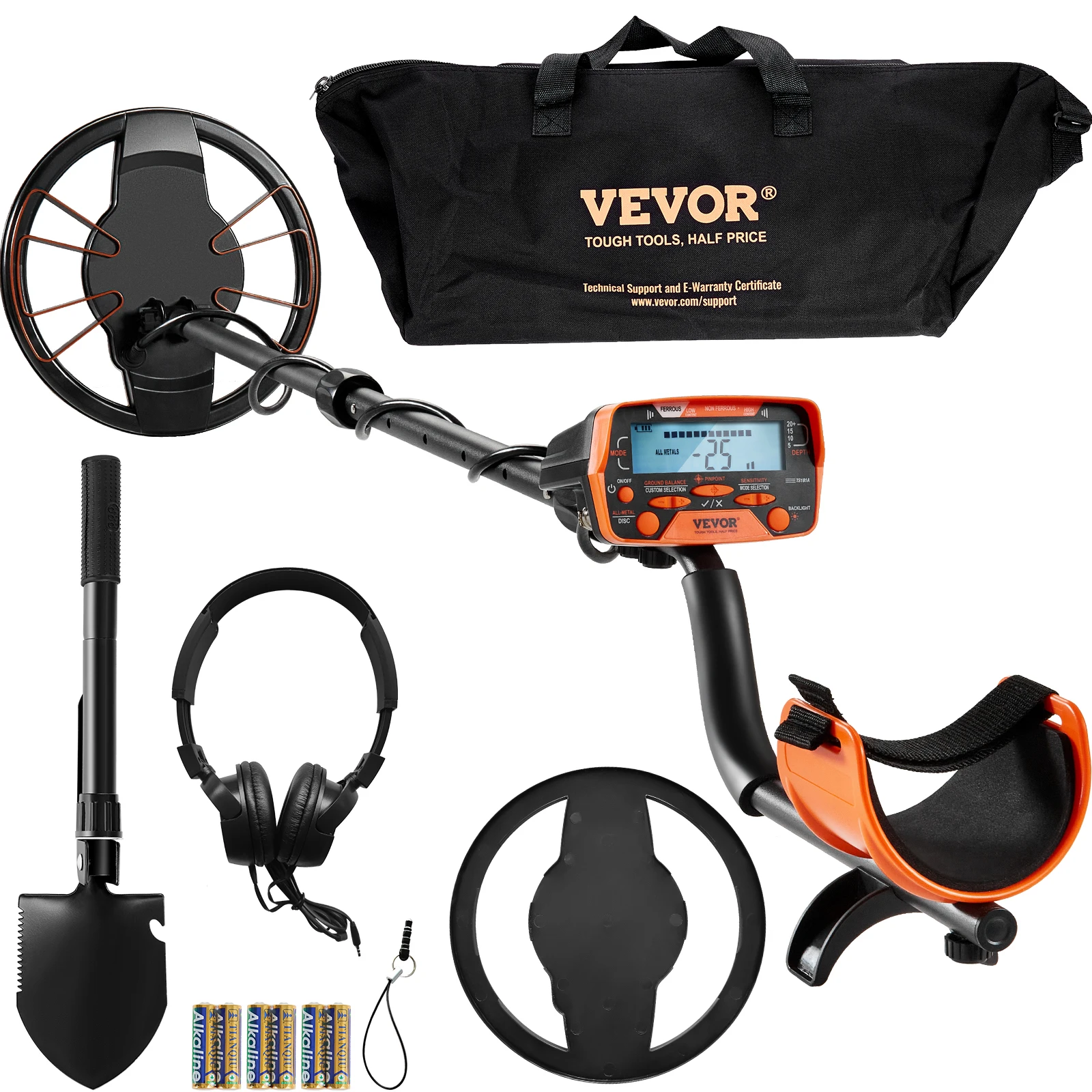 VEVOR Waterproof Metal Detector with LCD Display