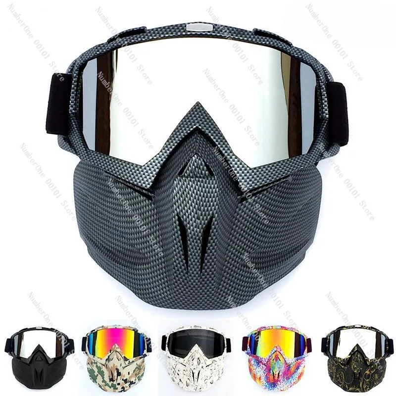 Sunscreen Goggles Motorcycle Half Helmet Mask Mask