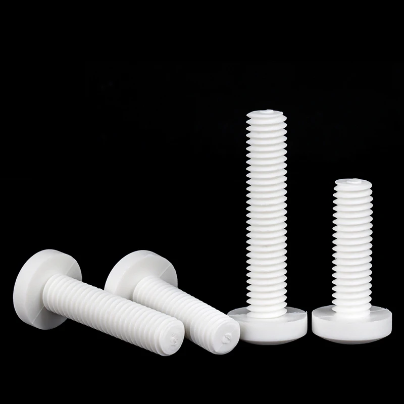 Weiyi 10~50 Stück Phillips Rundkopfschrauben aus PP-Polypropylen-Material M2 M2.5 M3 M4 M5 M6 M8 M10 Kunststoff-Isolier-Rundschrauben – Detail 4