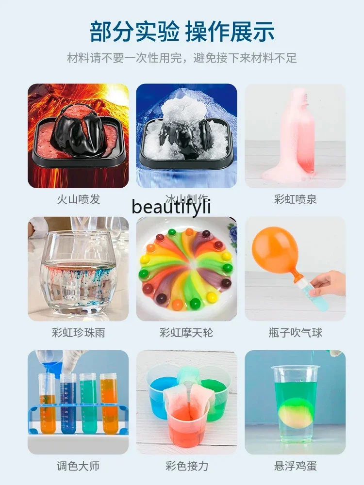 Conjunto de experimentos pequeños de ciencia, material artesanal de invención hecho a mano, juguetes para equipos de escuela primaria para niños