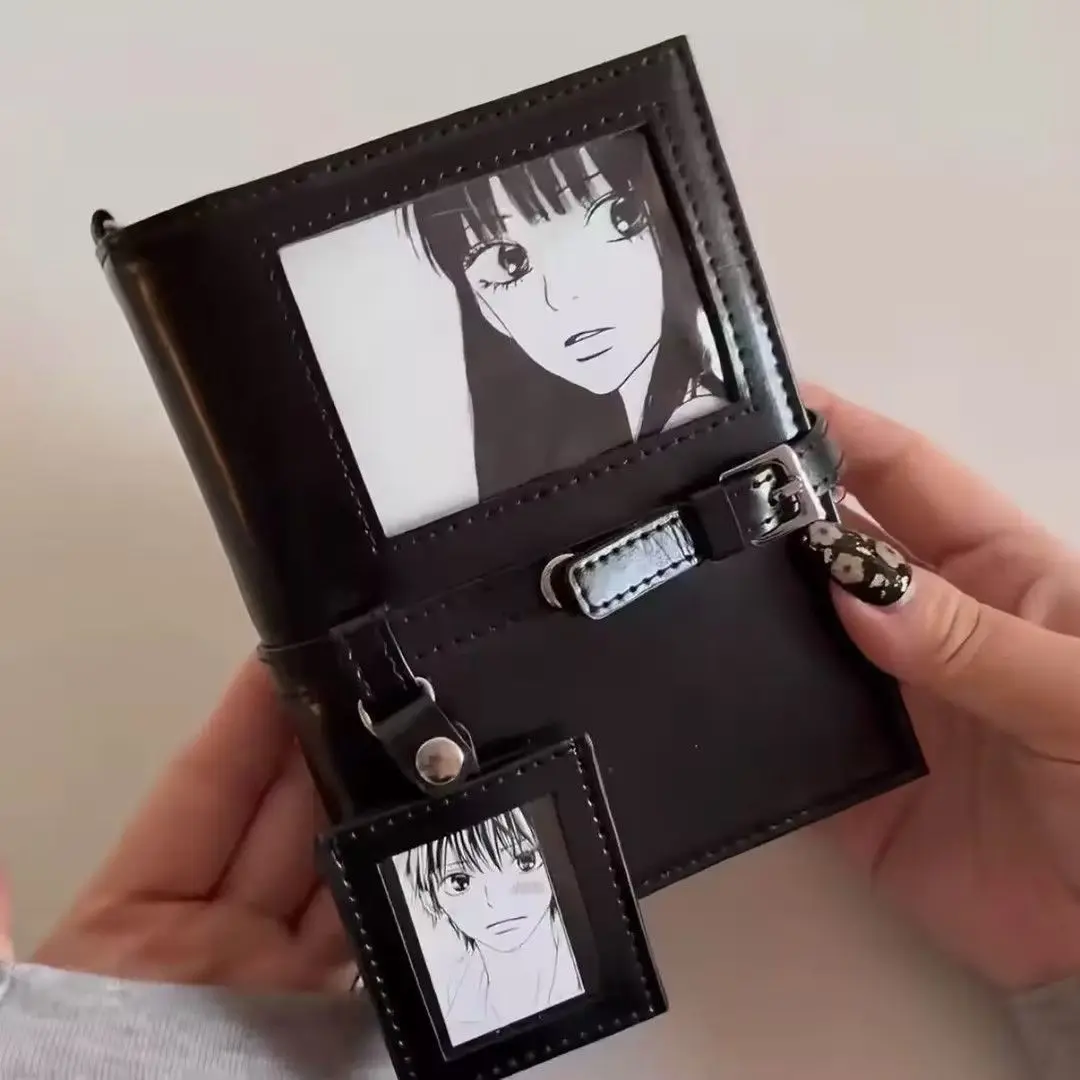 A7 Loose Leaf Binder Notebook Clear Cover Kawaii Stationery Portable Pocket Journal Planner for School Students