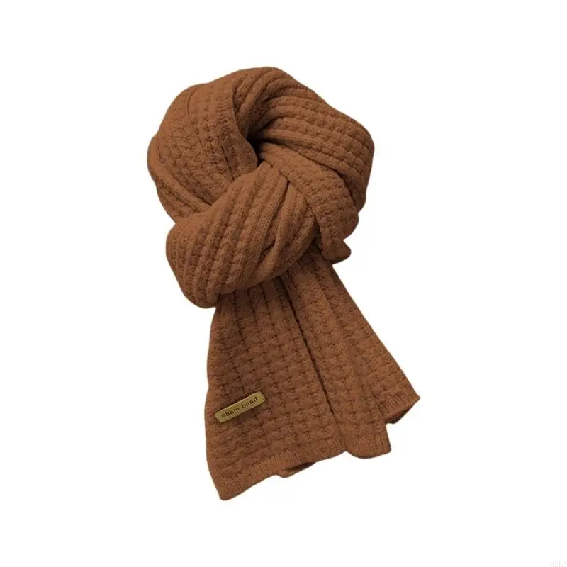 2026 New Color Knit Scarf Unisex Couples Soft Knitted Wool Winter Warm Accessory