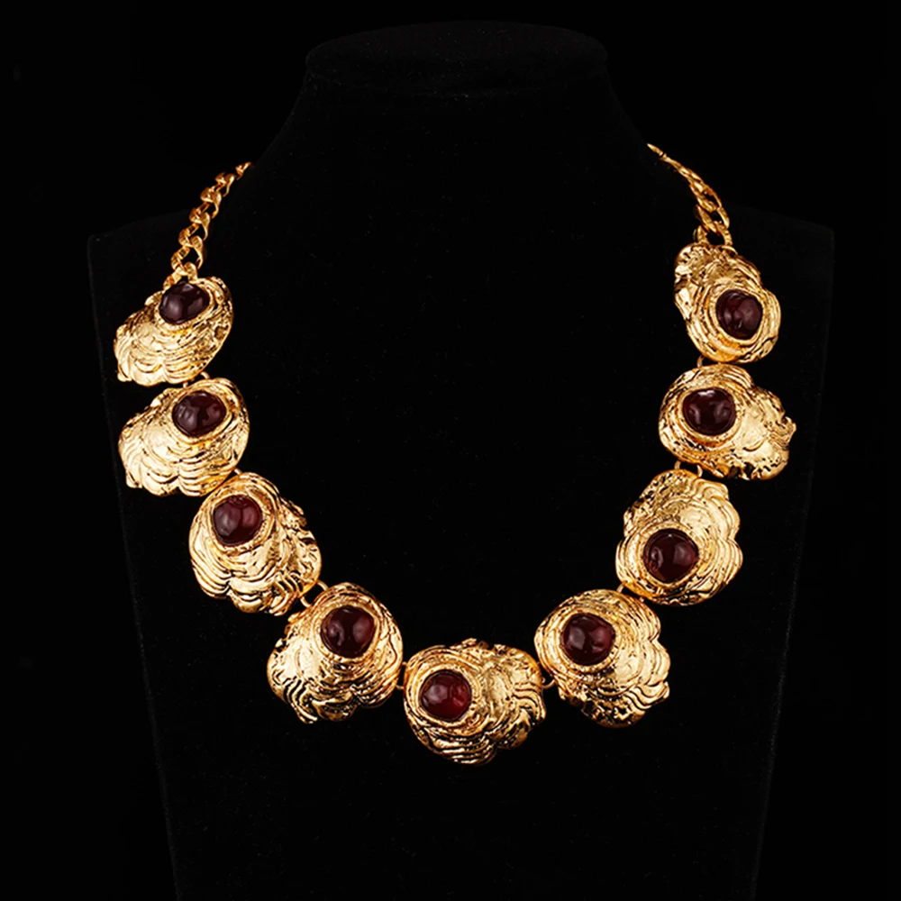 

Wealthyboo official-website Medieval Palace Style Vintage Luxury Necklace Jewelry Party Elegant Collares Womens Accessories