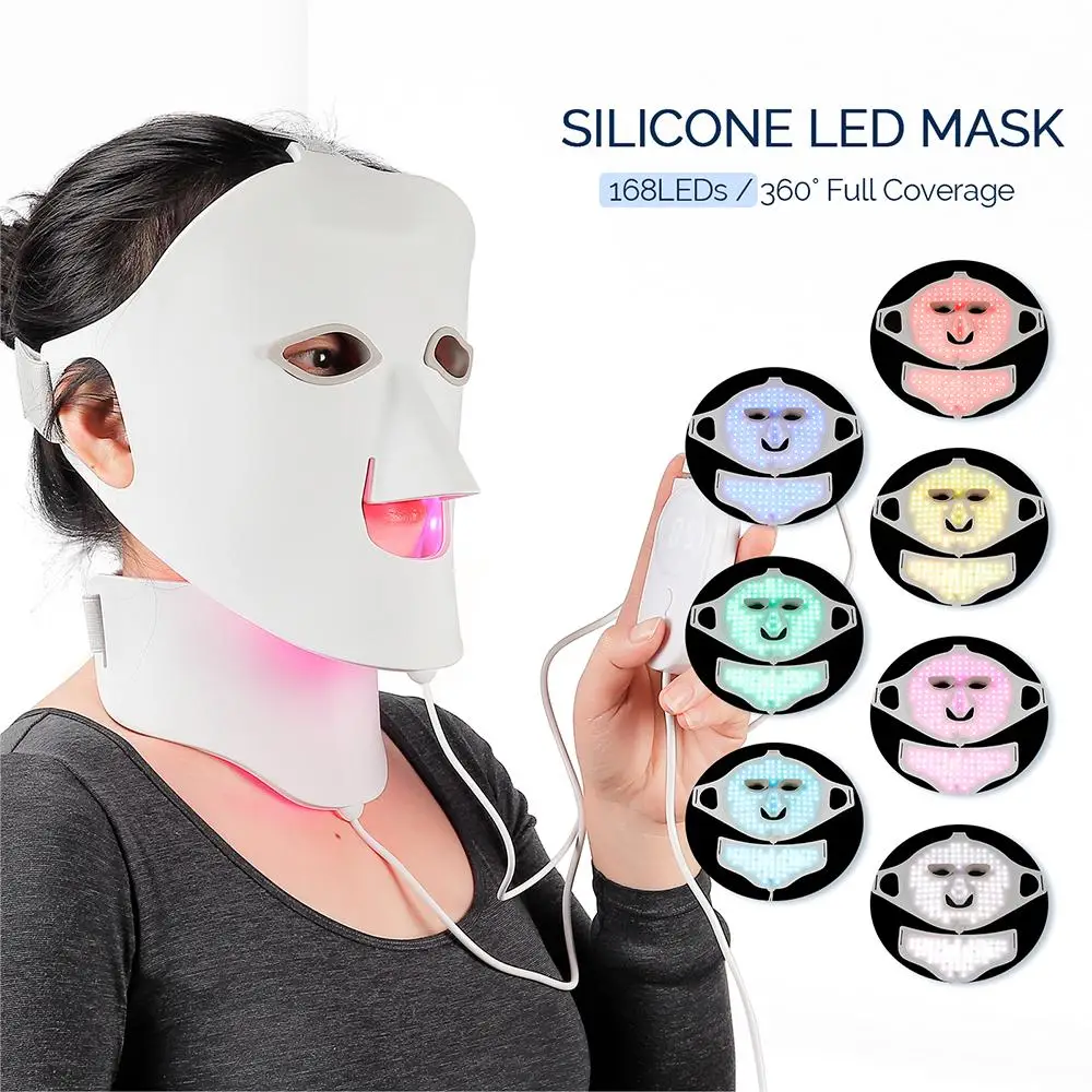 The Latest Cheap Convenience Led Face Light Mask Skin Care Facial Masks Led Beauty Face Massager