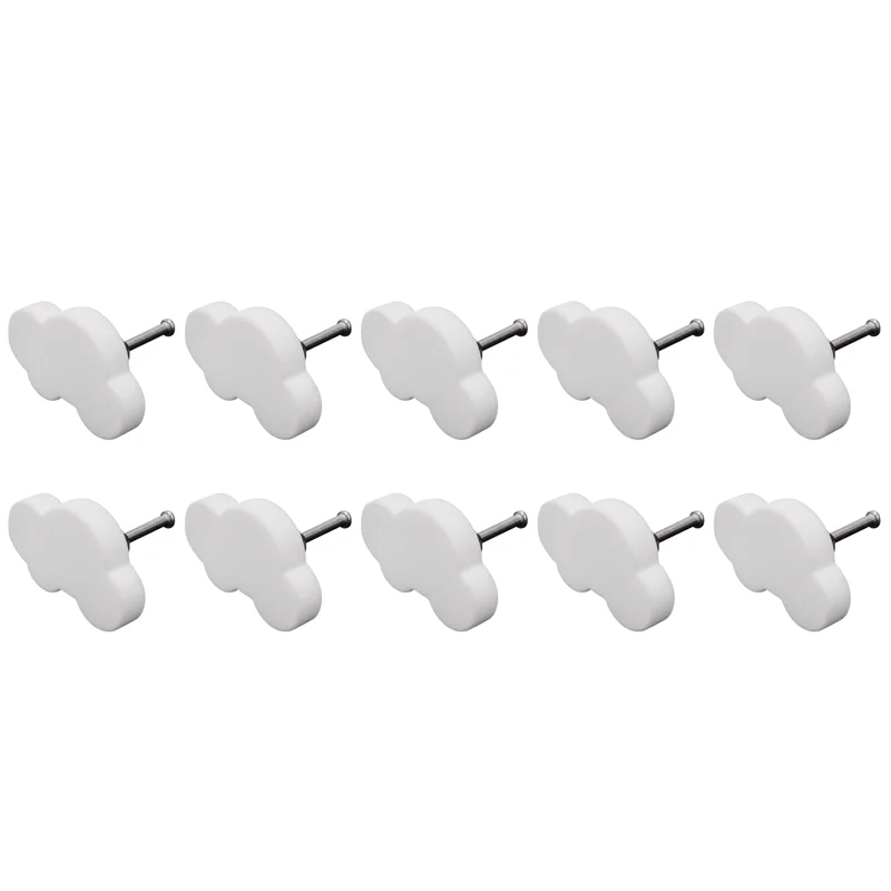 AT13 10Pcs Cartoon Cloud Furniture Handles Children Room Knobs Handles Drawer Pull Handle Door Knob For Bedroom Kitchen