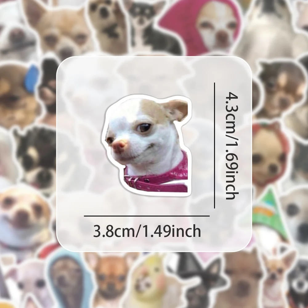 10/60PCS Chihuahua Cartoon Niedlichen Tier DIY Dekorative iPad Skateboard Gepäck Wasserdichte Aufkleber Spielzeug Geschenke