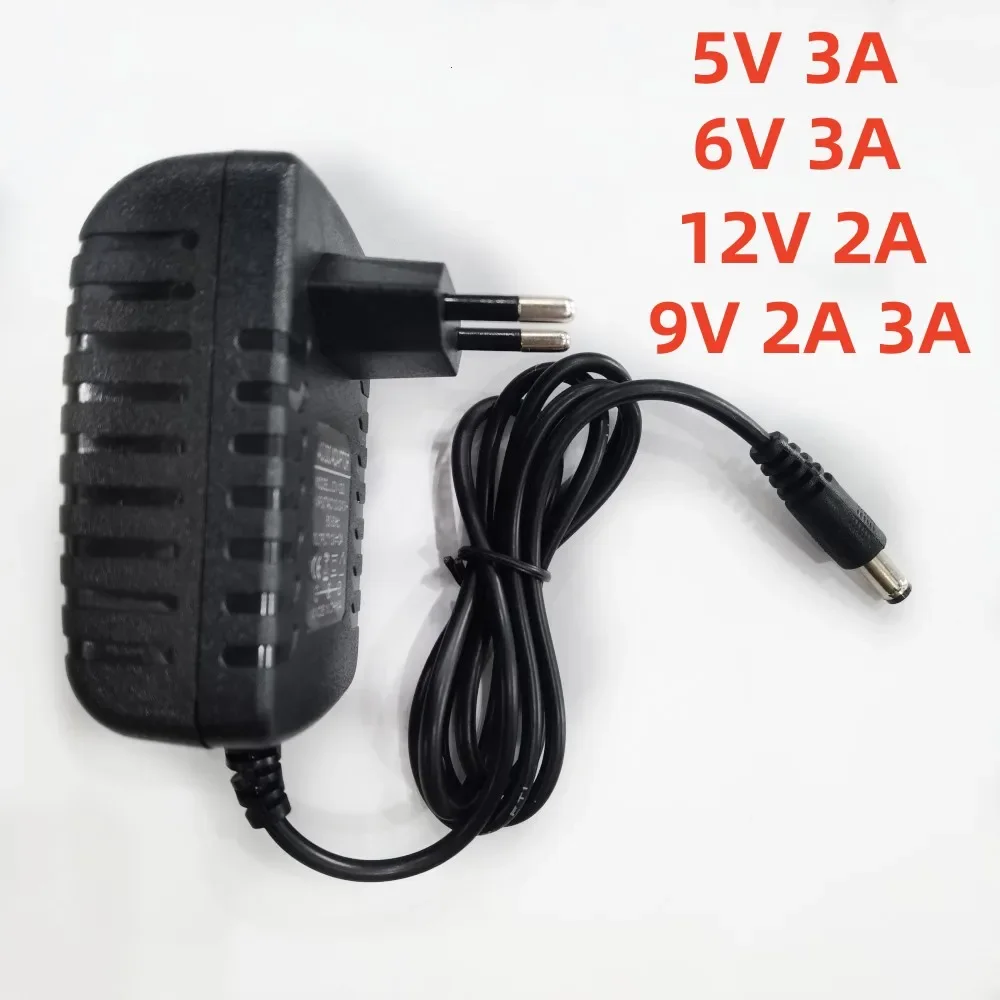 1pcs 100-240V AC to DC Power Adapter for Charger 3V 4.5V 5V 6V 7.5V 9V 12V 0.5A 1A 2A 3A EU US plug 5.5 mm x 2.1 mm