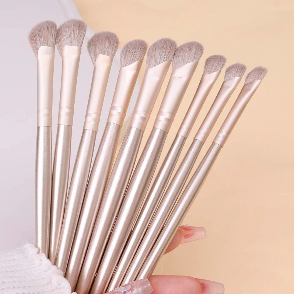 Sickle-shaped Nose Shadow Brush Set Natural Smudge Eyeshadow Nose Contouring Makeup Brushes Professional Beauty Cosmetics Tools