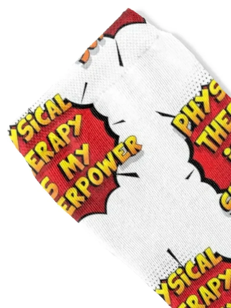 Physical Therapy is my Superpower Funny Design Physical Therapy Gift Socks football basketball Rugby Socks For Women Men's