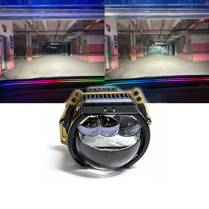 3.0 Dual Laser Direct 100w High and Low Beam Integrated Automotive Front Headlights Automotive Modification Headlights