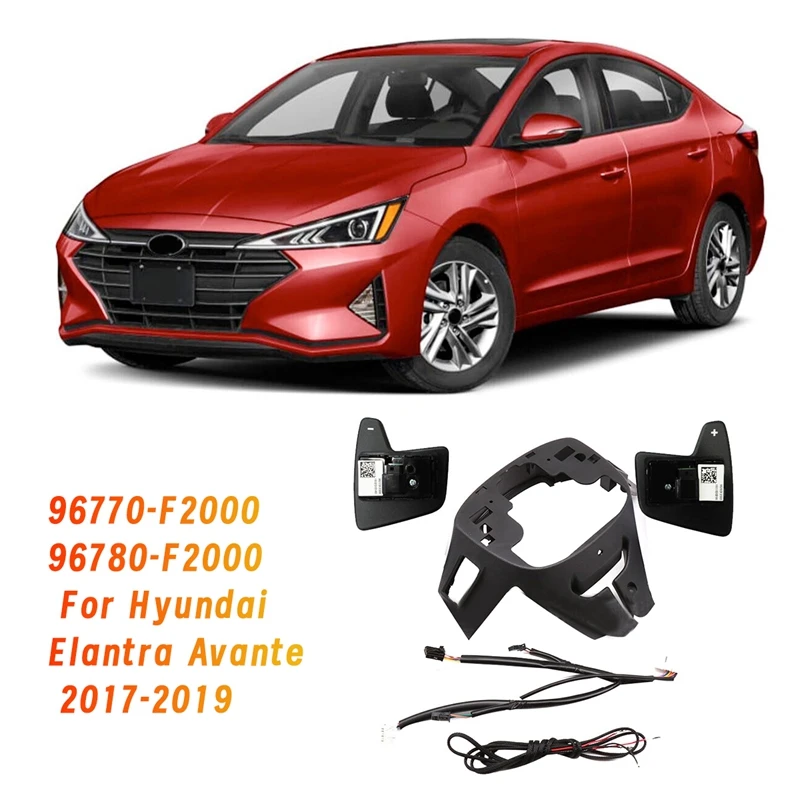 

Car Steering Wheel Paddle Shift Switch Harness Backshell DIY Kit For Hyundai Elantra 2017-2019 96770-F2000 96780-F2000 Parts