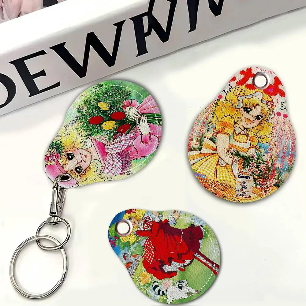 Candy Candy Anime Waterdrop Aped N Acc Control Card Holder For Vehicles Public Transport Keychain Protective Cover