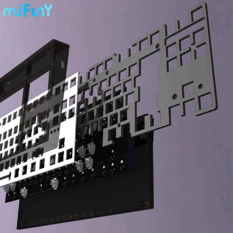 Imagem -06 - Teclado Mecânico com Fio 87 Teclas Modo Único Hot Swap Rgb Retroiluminado Trabalho de Escritório Mecanico Mifuny-mk870