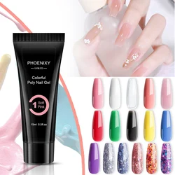 Phoenixy Poly Nail Gel For Nails Extension Semi Permanent Acrylic Gel Varnish Quick Building Gel Polish Poly Nail Gel Extension