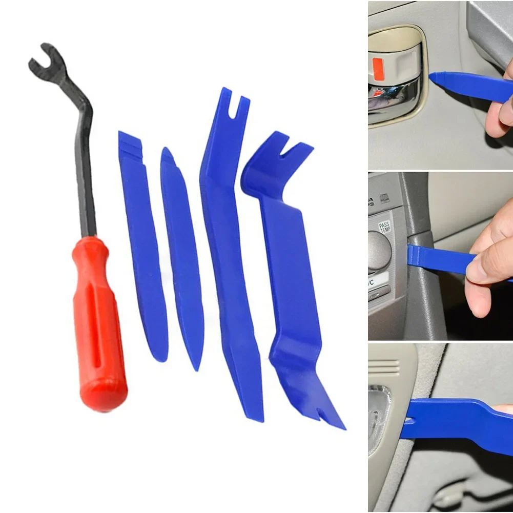 Car Door Clip Trim Removal Tools Blue+red Dashboard Removal Tool Disassembly Tools Navigation Disassembly Repair Tools