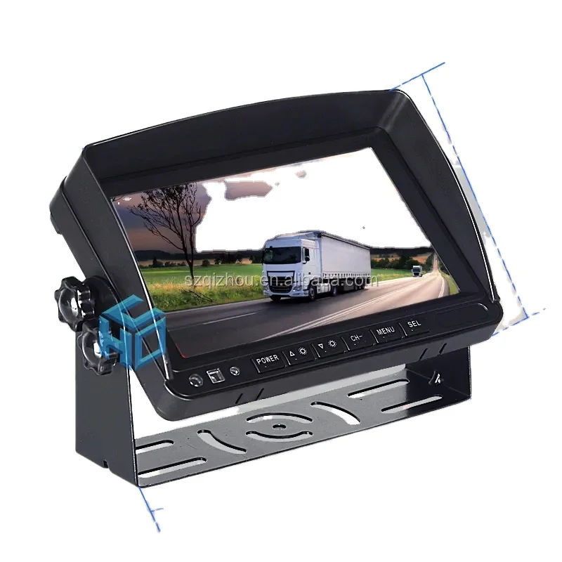 

PZ Car Bus Van Dashboard 1024 600 Resolution Reverse Parking Backup Rearview Display AHD 7 inch LCD Truck