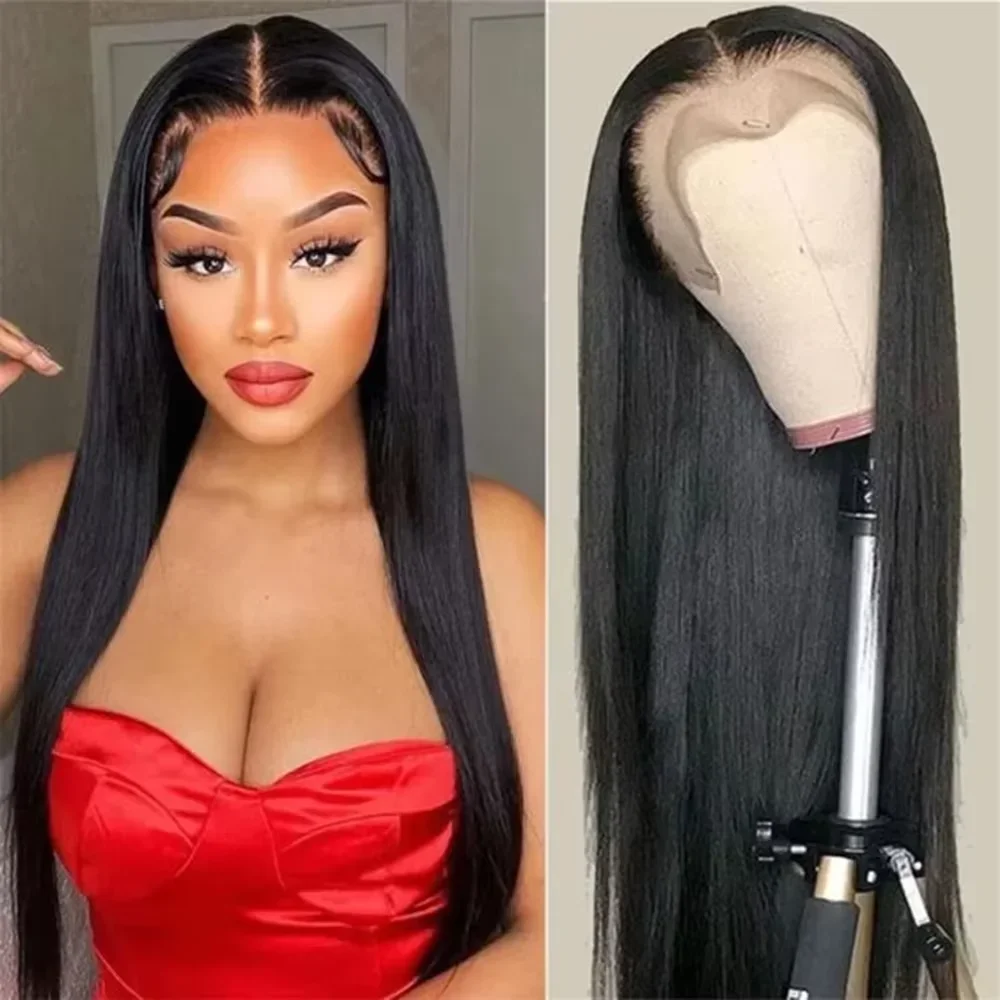 

Valuri 250 Density 13x4 13x6 HD Lace Frontal Wigs Human Hair 30 40 Inch Brazilian Bone Straight PrePlucked Wig Natural For Women