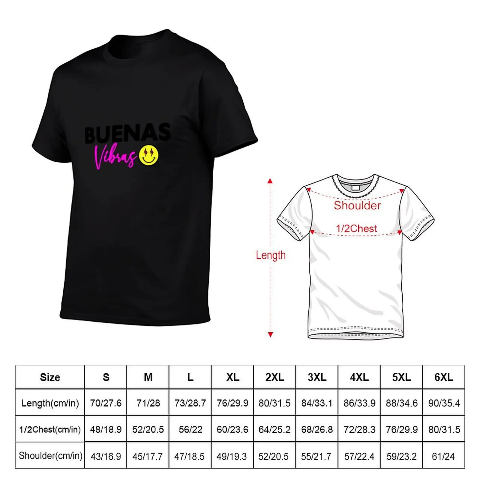 Buenas Vibras T-Shirt custom t shirt anime t shirts shirts graphic funny t shirts for men