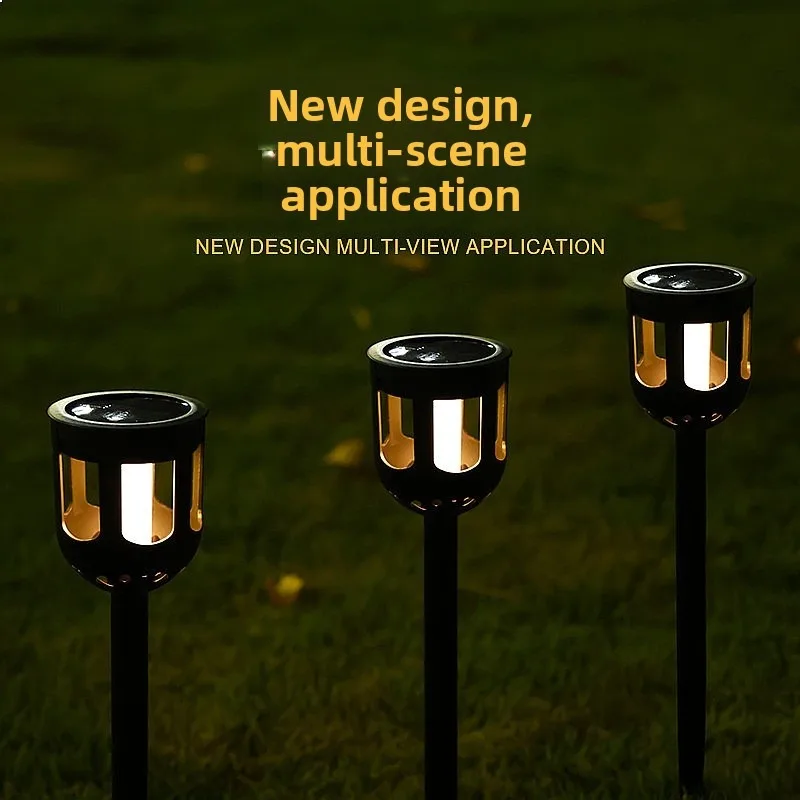 New Solar LED Outdoor Garden Stake Light Motion Sensor Wall Lamp for Pathway