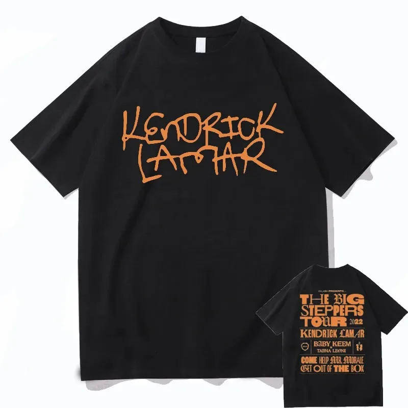 Rapper kendrick lamar plus size t camisa para mulheres homens camiseta de algodão marca moda tshirts hip hop topos t roupas masculinas verão