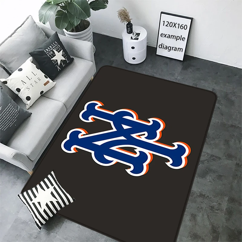 Alfombra para el suelo de la sala de estar, felpudo Interior de los Mets de Nueva York, alfombra antideslizante para pies, alfombra rectangular para cocina, alfombrillas para cabecera de dormitorio, decoraciones para el hogar
