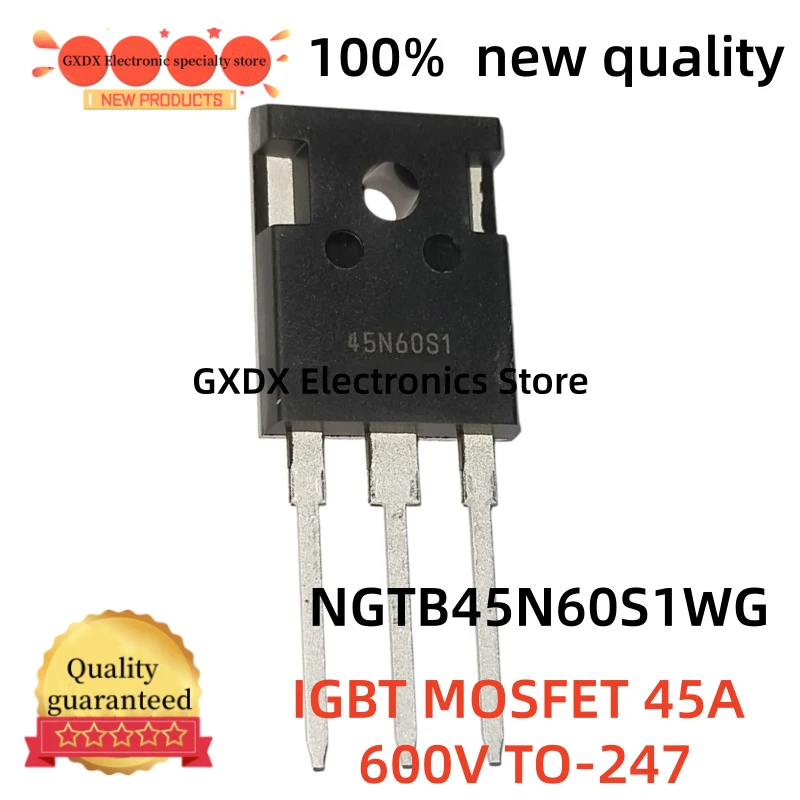 10-20-30-40-50 piezas/lote 100% nuevo 45N60S1 45N60FL TO247 NGTB45N60S1WG IGBT MOSFET 45A 600V TO-247