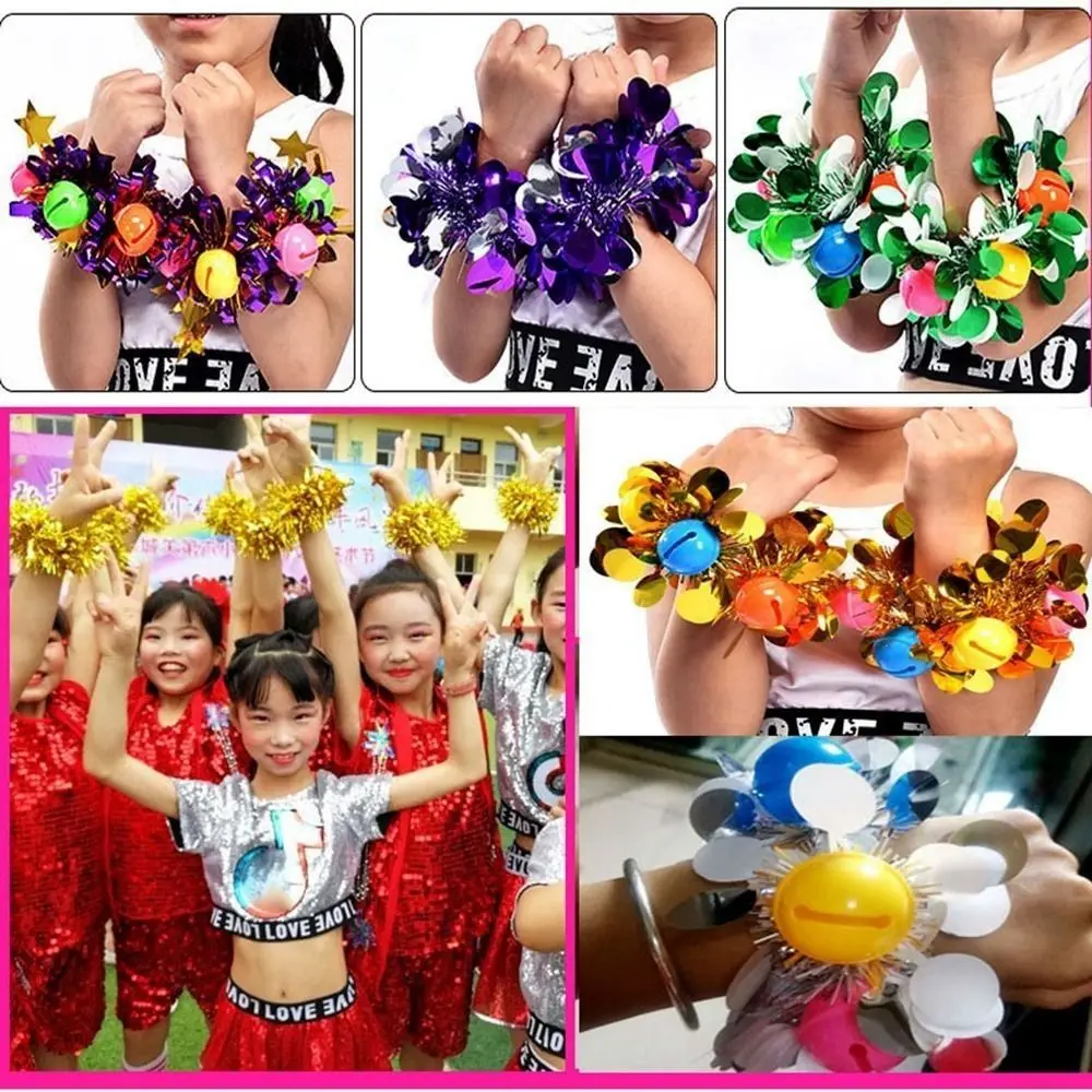 

2Pcs New Apply to Sports Sports Game Pompoms 10 Styles Cheap Practical Cheerleading Sports Match Supplies Sports Games Bracelet