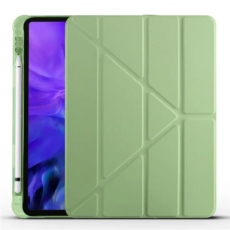 GEFENIS For IPad Pro 11 M4 Case Smart Folio PU Leather Soft Back Stand Smart Cover For Funda IPad Pro 11 Inch 2024 Case With Pen