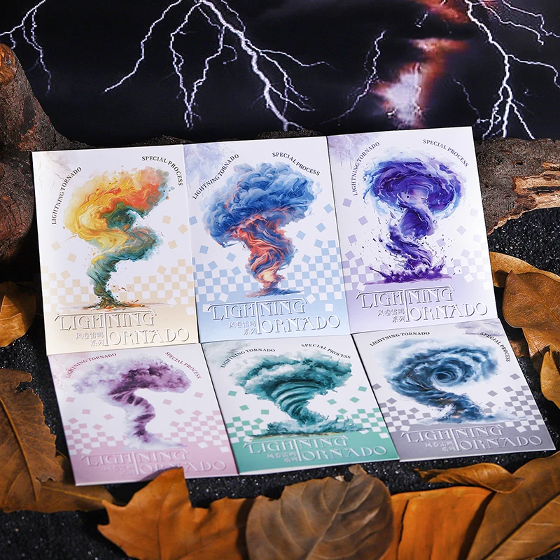 10pcs/pack Lightning tornado Stickers Junk Journal Creative Stationery DIY Deco Stickers Scrapbooking Supplies