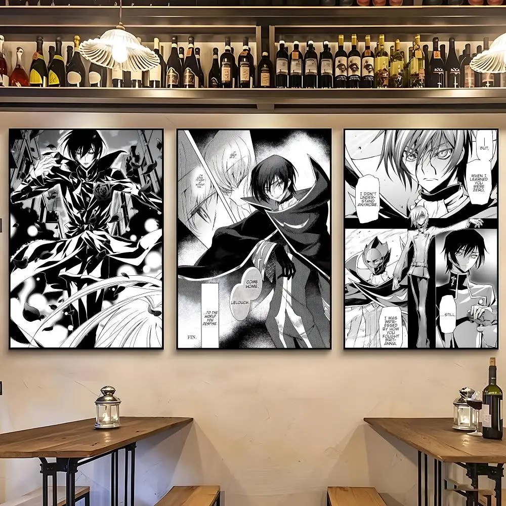 Anime Code Geass Poster HD Printing Nordic Style Home Decor Wall Art for the Living Rooms Hallways Gift Giving