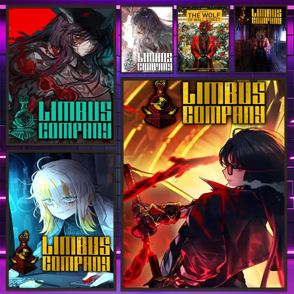 Popular Game New L-Limbus Company Poster Versatile HD Waterproof Wall Art Self-Adhesive Decor for Any Space Ideal Gift