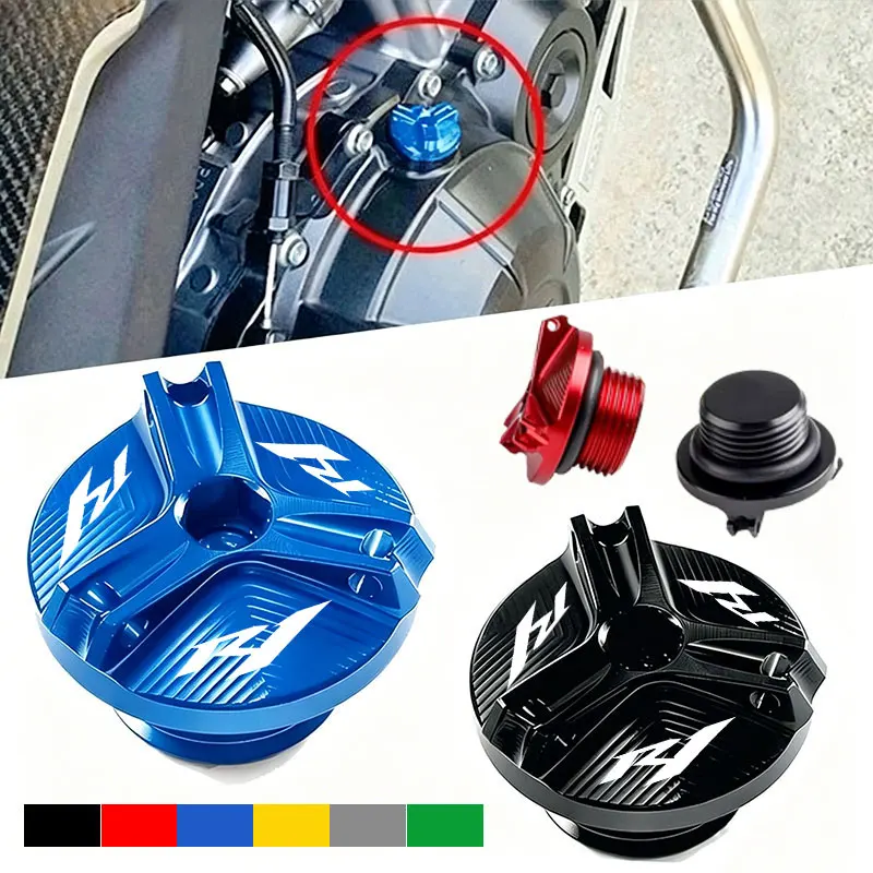 

For Yamaha R1 YZFR1 YZF-R1 1998-2026 2025 2026 2024 Motorcycle Accessories Engine Oil Filler Cap Oil Plug Cover