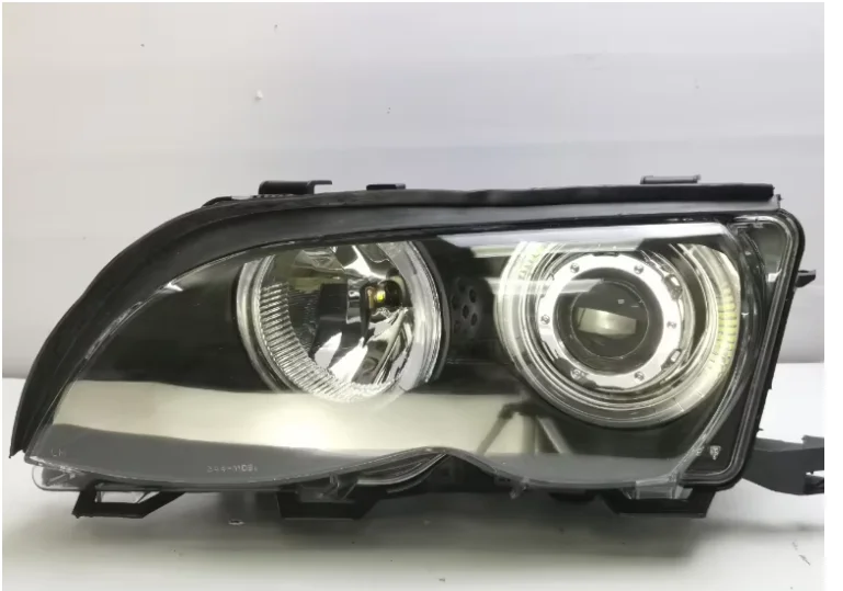 Modification upgrade for BMW E46 Angel Eye Headlight  Assembly Classic Double Round Angel Eye