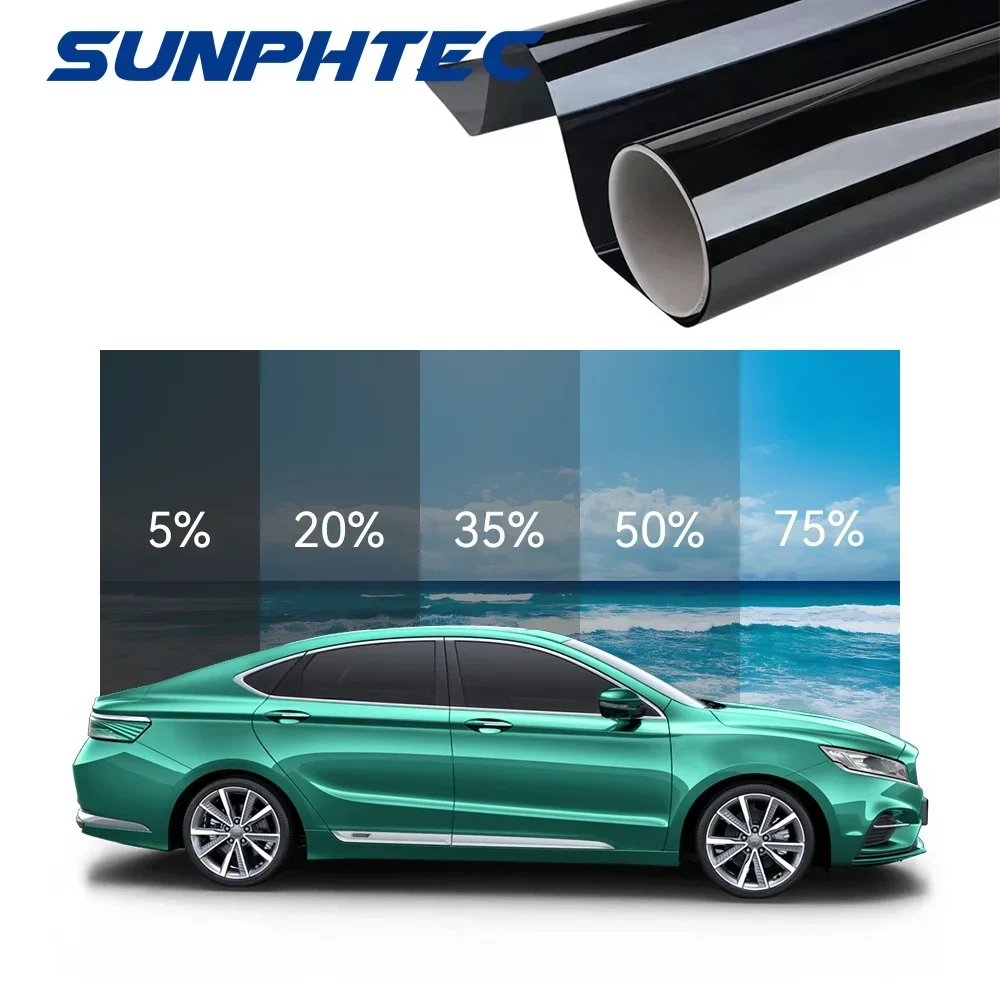 High Heat Insulation Privacy Protection Sun Blocking Film VLT  Removable Solar Car Window Tint Film