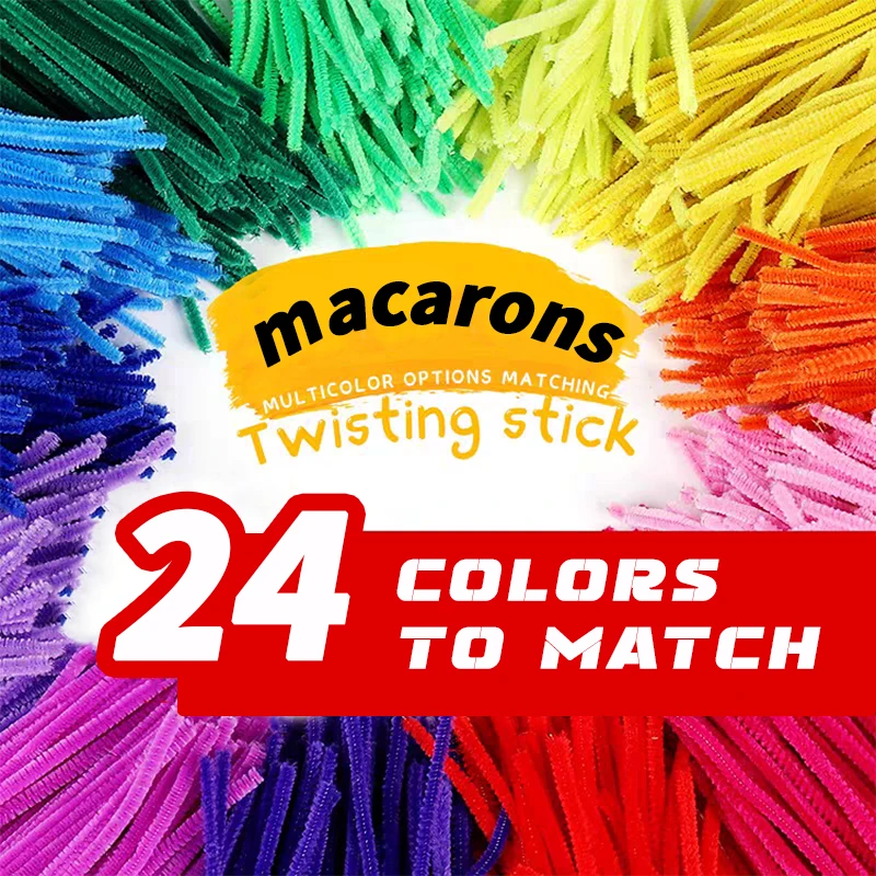 Limpia pipas manualidades, стебли синели, плюшевая проволока, вращающаяся балка, детские игрушки, творческий хобби, материал, стебель плюша