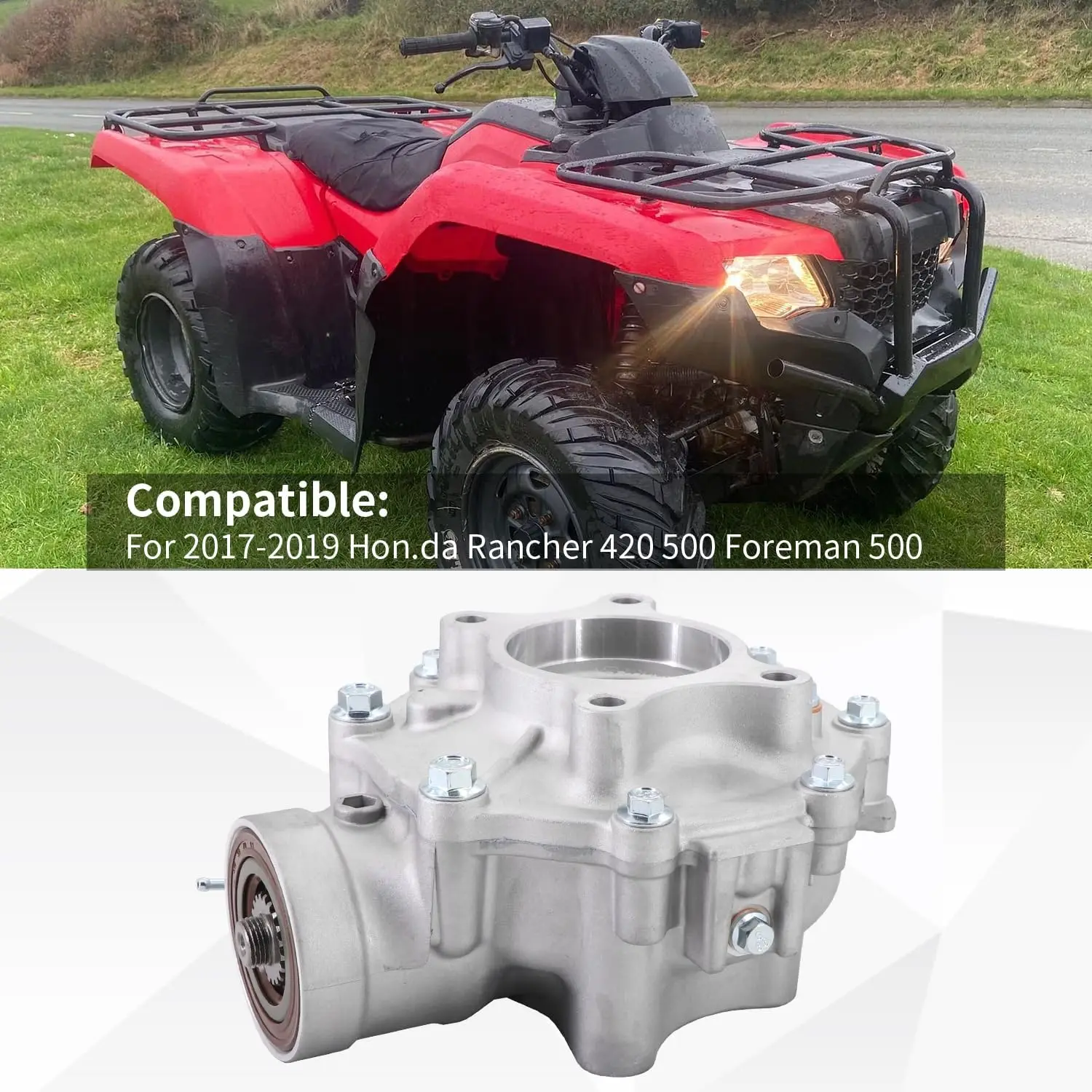 Final Rear Drive ATV Differential Assembly 41300-HR3-W50 For 2017-2019 H.onda TRX420 Rancher TRX500 Foreman
