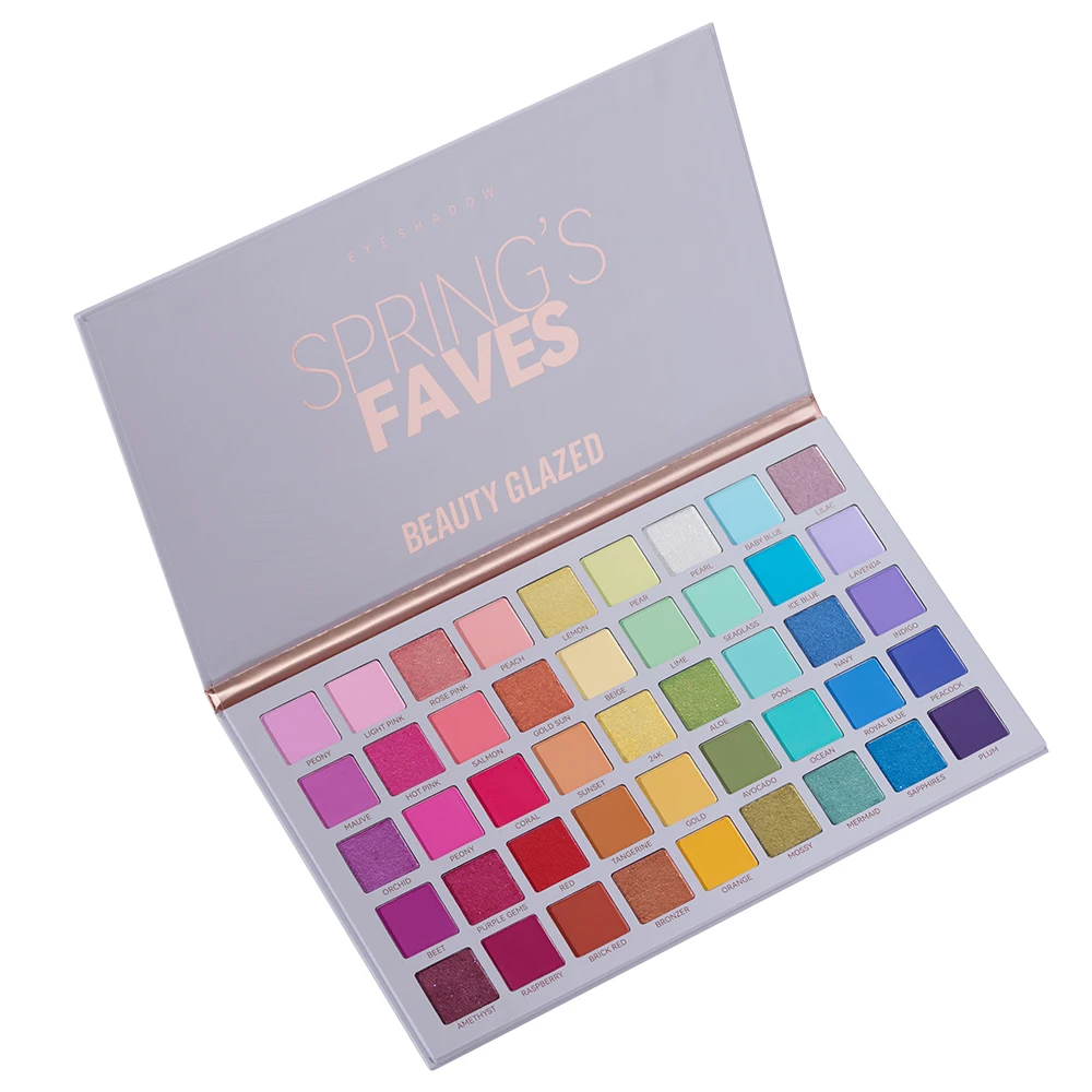 Beauty GlazedSpring のお気に入り防水アイシャドウ パレット シマー ハイライター コンター BePerfect アイシャドウ メイクアップ 目元用
