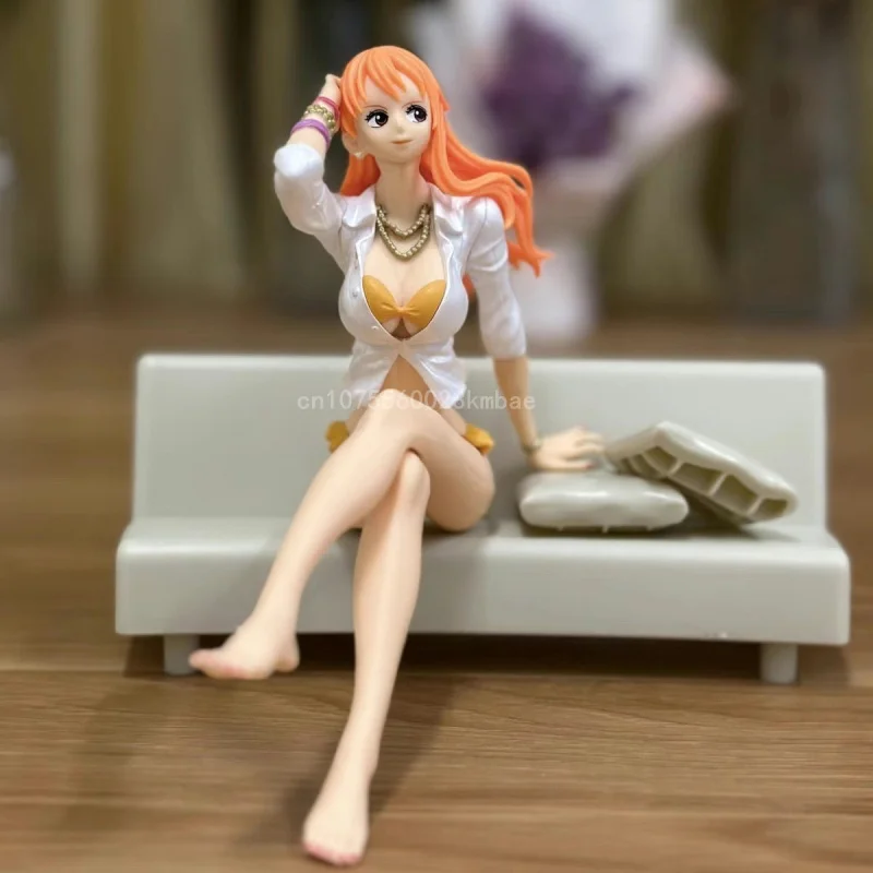 One Piece Figure Boa Hancock Nami Figurine 26cm Pvc Action Figures Hot Girl Model Collection Desktop Ornament Birthday Toys Gift