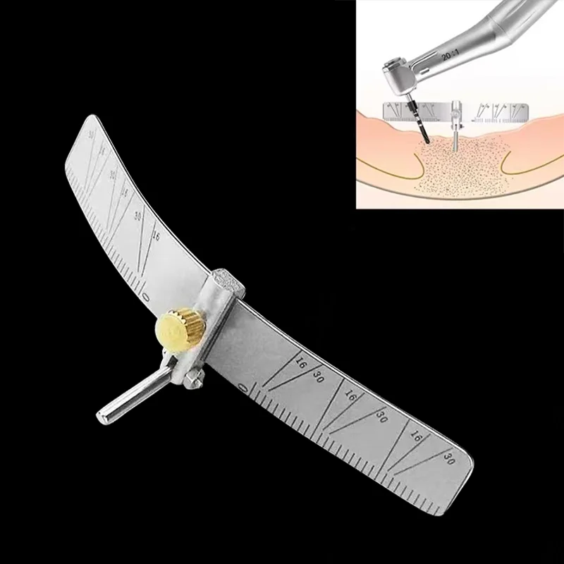 

Dental Implant Locating Guide Surgical Planting Positioning Locator Angle Ruler Guage Autoclavable Oral Instrument